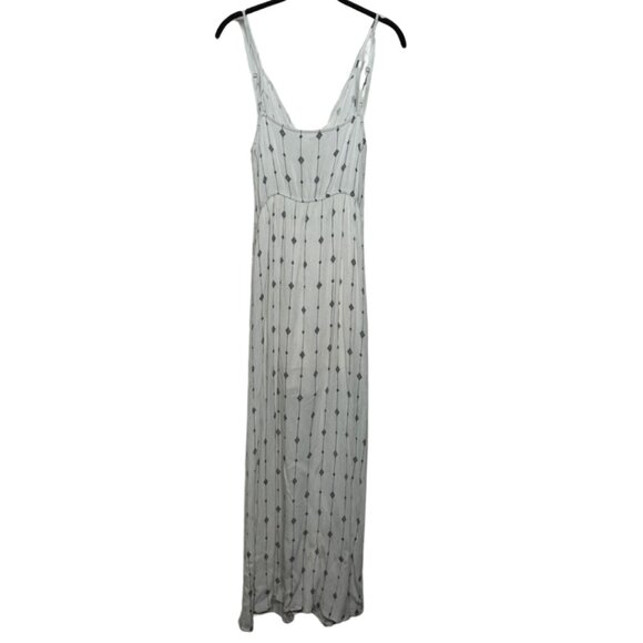 PROMESA | Black & White Lightweight Split Front Maxi Dress | Size L - Picture 5 of 11